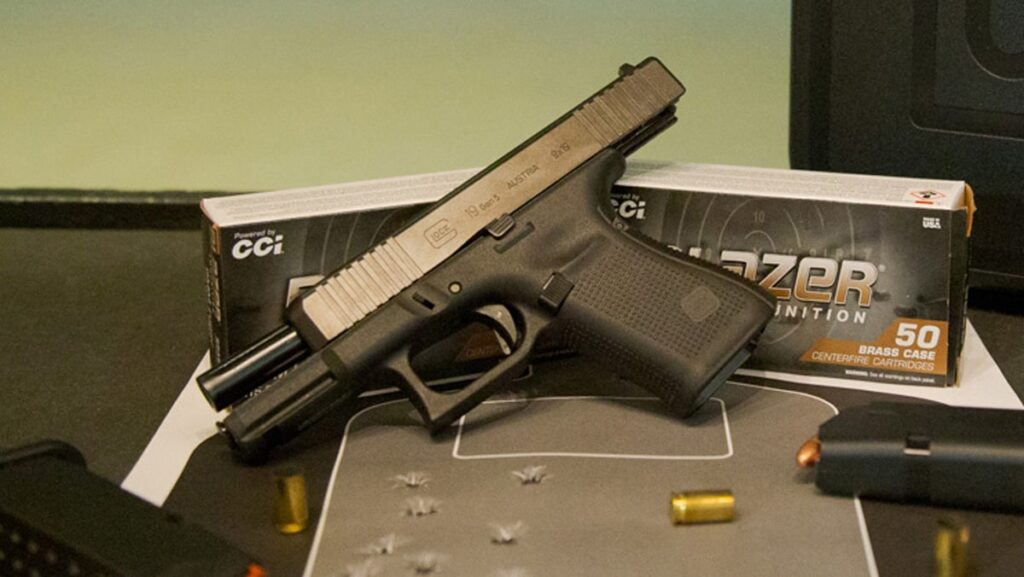 The Glock 19 Gen 5 is one of the best-selling firearms, photo credits to Seth Rodgers/Guns.com