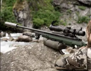 Person using a .308 Bolt Action Rifle