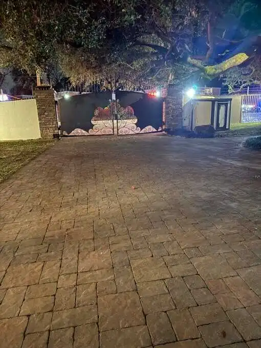 SWAT team outside the home of OnlyFans model “Amouranth” after a chilling home invasion. (Photo: X)